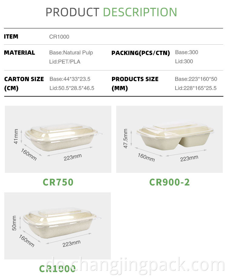 biodegradable to go food containers